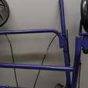 ProBasics Medical Rolling Walker with Wheels - 4 Wheel Walker with Seat, Backrest and Storage Pouch - Rollator Walker for Seniors - Durable Steel Frame Supports up to 300 lbs, 6-inch Wheels, Blue