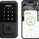 Kwikset Halo Wi-Fi Smart Lock, Keyless Entry Front Door Touchscreen Deadbolt, Matte Black Finish, Grade AAA Certified, UL Listed, Easy Install No Hub, App Control, Digital Remote Lock