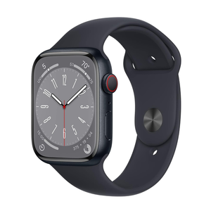 Apple Watch Series 8 [GPS + Cellular, 45mm] - Midnight Aluminum Case with Midnight Sport Band, M/L