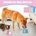 Lick Mat for Dogs and CatsCat Licking Pad with Suction Cups for Dog Anxiety ReliefDog Peanut Butter Lick Pads for Dogs Perfect for Bathing Grooming,Slow Feeders for Dogs and Cats,4Pack (pink+purple+blue+beige)