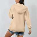 Womens Oversized Hoodies Sweatshirt Casual Long Sleeve Fleece Hooded Pullover Tops Trendy Fall Fashion Clothes 2025 (Beige, XXL)