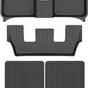 ANBINGO®Fit for Audi Q7 Floor Mats 2020-2025 All Weather Mats for Q7 2020-2025 for Audi Q7 Car Mat TPE Car Matt Rugs for Q7 Rubber Trunk Carpet for Q7