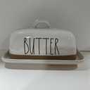 Rae Dunn Butter Dish (One Size, Butter (Tan Border))