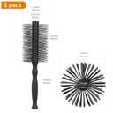 PERFEHAIR Large Round Hair Brushes for Women - 2-Pack, Gentle Nylon Bristles for Blowouts, Styling & Curling, Ideal for Medium to Long Hair