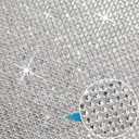 Outus 60750 Pieces Self Adhesive Rhinestone Sheets 59 x 7.87 Inch Bling Glitter Crystal Diamond Rhinestone Sticker Vinyl Wrap Sparkle Gem Stickers for DIY Home Car Arts Craft Decoration(Silver)