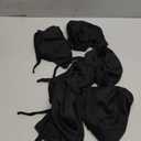 6 Pieces Do Rags Sweat Wicking Beanie Cooling Durags Skull Cap Motorcycle Head Wrap Bandana for Men Women (Black)