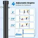 20FT Volleyball Net Set, Outdoor Volleyball Net for Backyard & Beach