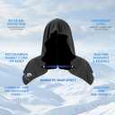 CSITE 2 Pack Cooling Hoodie Towels, Instant Cooling Towels for Neck and Face, UPF 50 Sun Protection, Ice Towel for Hot Weather, Head Towel for Sports, Camping, Cycling & More Activities