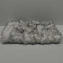 duduta Black White Rectangle Faux Sheepskin Rugs for Bedroom Living Room, Fluffy Shag Faux Fur Carpet Washable 3x5 ft
