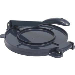 Oster Ravello 8-Inch Cast Aluminum Tortilla Press and Roti Maker  Traditional Flatbread Press with Glossy Blue Finish