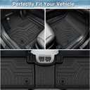 Mixsuper Floor mat for Toyota Corolla Cross 2022-2026 Gas (Not Fit Toyota Corolla),All Weather TPE Rubber Floor Liners Protection for Corolla Cross Accessories,2 Row Anti-Slip Car Mats, Black