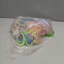 Colorful Rainbow Wigs with Bangs for Women Pastel Long Wavy Curly Colored Purple Goth Hair Wig for Music Festival, Themed Parties, Halloween, Wedding - 27.5''