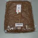 MEROKEETY Womens 2025 Puffer Vest Sleeveless Zip Up Quilted Coat Stand Collar Gilet Jacket With Pockets (Brown, L)