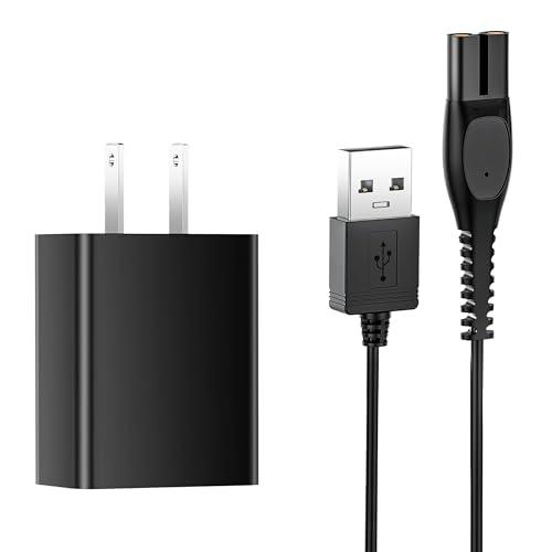 5V Charger for Philips Norelco Shaver 2400 3900 MG3919, Compatible with Phillips Norelco Wet & Dry Series 2000 5000 7000 3000 USB Charging Cable