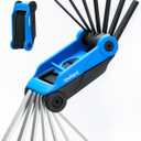 14PCS Folding Allen Wrenches Sets(Metric and SAE), Metric Allen Key Set 2mm- 6mm, SAE Hex Key Set 5/64”- 1/4", Folding Hex Keys for Home Repair and Bikes（EDC）