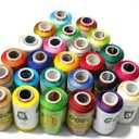 Goelx Silk Thread 25 Main Color Set for Jewellery-Tassel Making- Embroidery-Crafts, Shiny Soft Thread spools