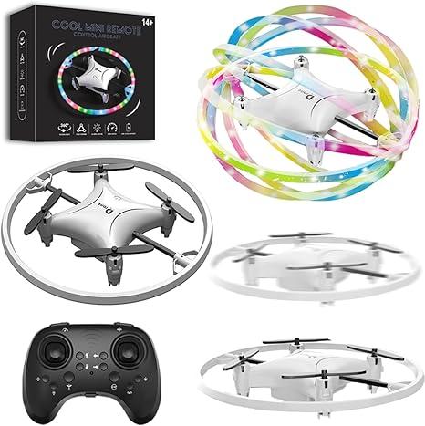 2024 Small RC Quadcopter Drone, 360 Degree Flip LED Light, 90 Degree Circular Flight Toy for 8-12 Year Old Kids, Mini Drone, Christmas Gift