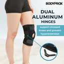 Bodyprox Hinged Knee Brace for Men and Women, Knee Support for Swollen ACL, Tendon, Ligament and Meniscus Injuries