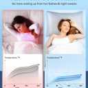 LUXEAR 2 Pack Cooling Pillow Cases for Hot Sleepers, Arc-Chill Q-Max > 0.5 Cool Pillowcases, Hair & Skin Friendly, Double-Sided, Hidden Zipper Cold Pillow Cover, Gifts for Women & Men, 20x26, Gray