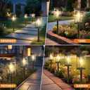 Solar Pathway Lights Outdoor Waterproof 8 Pack Bright Solar Powered Garden Lights with Auto On/Off, IP65 LED Landscape Lighting for Walkway Patio Lawn Yard Decor