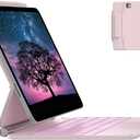 Typecase Edge Keyboard Case For iPad Air 11-Inch(M3/M2, 2025/2024), iPad Pro 11-Inch(4th/3rd/2nd/1st Gen) & iPad Air 10.9-Inch 5/4th Gen, Floating Magnetic Stand, Multi-Touch Trackpad & Wireless Mouse, Pink