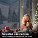 2 x Coavas One Way Privacy Window Film Reflective Window Tint for Home,Static Cling Mirror Heat Blocking Covering See Out Not in,Anti-Uv House Daytime Privacy, Blue-Silver,17.5x78.7 in