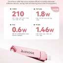 MFi Certified Flash Drive 256GB for iPhone Photo Stick Thumb Drive, High Speed USB Memory Stick iPhone Flash Drive for Photos Videos, External Storage Jump Drive for iPhone/iPad/Android/PC (Pink)
