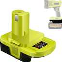 DM18RL Battery Adapter for Dewalt & for Milwaukee to for Ryobi Battery Adapter, Convert for Dewalt 20V Llithium Battery to for Ryobi Tool 18V P105 P107 P108 Battery with 5V 2.1A USB Charge