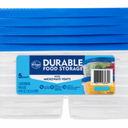 Kroger® BPA-Free Durable Plastic Food Storage Container With Lid - 5 pack