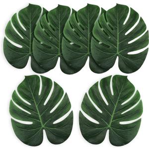 Super Z Outlet Tropical Imitation Green Plant Paper Leaves Hawaiian Luau Party Jungle Beach Theme Decorations for Birthdays, Arts & Crafts, Prom, Events, Weddings (13 Inch)