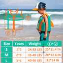 Pottwal Swim Vest for Kids - Swim Jacket - Made of Neoprene & EPE - with Adjustable Crotch Strap