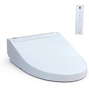 TOTO SW3084#01 WASHLET C5 Electronic Bidet Toilet Seat with PREMIST and EWATER+ Wand Cleaning, Elongated, Cotton White