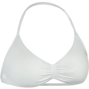 AUROLA Influence Strappy Bra Sports Bras for Women, Backless Padded Impact Strappy Bra Workout Gym Yoga with Removable Cups (Medium, Glacier Gray)