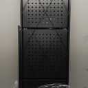 4 Tier Foldable Storage Shelf with Wheels No Assembly Metal Rack, 50.2 x 28.15 x 15.55 inches