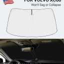 Proadsy Windshield Sun Shade for Volvo XC60 SUV 2018-2024 2025 2026 Foldable Sunshade Protector Blocks UV Rays Keep Car Cooler Accessories
