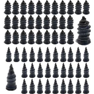 60Pcs Tire Repair Rubber Nail, Rubber Screw Tire Plugs Self-Service Vacuum Tire Repair Nail Kit Tires Quick Puncture Repair Tools for Auto Motorcycle, Truck, Tractor tire Puncture Repair