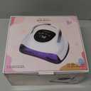 Wisdompark LED Nail Lamp 220W for Gel Nails Fast Curing Dryer with 57pcs Lamp Beads 4 Timers Professional UV Light for Home Salon Nail Art Tools White