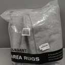 Washable Area Rug 4x6 Feet Grey Non Slip Living Room Kitchen Rugs Indoor Entryway Rug Floor Carpet for Dining Living Room Bedroom