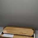 Floating Shelves 30" W x 8" D, Solid Elm Wood Shelves for Wall, 8 Inch Deep Floating Shelves for Home Storage & Display, Rustic Wooden Bathroom Shelves 30 Inch Long, Set of 2, Heavy-Duty Bookshelf