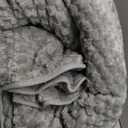 Super Fuzzy Soft Fleece Sherpa Weighted Blanket 15 lbs for Adults, 3D Imitation Turtle Shell Luxury Weighted Throw for Better Sleep, Dual Sided Cozy Heavy Blankets for Couch Bed, Grey, 60" x 80"