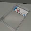 iDesign Decorative Countertop Vanity Tray Organizer for Bathroom, Bedroom, Closet, Entryway, The Clarity Collection  8" x 12" x 2", Clear