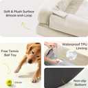 Orthopedic Dog Beds for Large Medium Dogs, Big Waterproof Memory Foam Pet Couch Bed with Removable Washable Cover, Tennis Ball Toy, 36x27