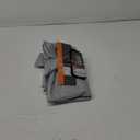 SUN+BLK Bradley Total Blackout Curtain Textured Thermal Insulated 1 Panel with Rod Pocket, Grey, 52x84, Wide Width