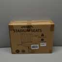 SPORT BEATS Stadium Seats with Back Support Bleacher Chairs with Back and Cushion Thick Padded Bleacher Seats Includes Shoulder Strap 