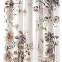 Madison Park Cassandra Cotton Percale Bathroom Shower, Printed Floral Design Modern Shabby Chic Privacy Bath Fabric Curtains, 72"x72", Blush (MP70-6717)
