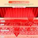 Red Light Therapy for Body, 20" Large 660nm 850nm LED Near Infrared Light Therapy Pad Belt Wrap for Neck Knee Shoulder Back Stomach Muscle Pain Relief