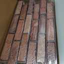 Commomy Faux Brick 3D Wall Panels - Not Real Brick 12 pcs of 22.8" x 11.8", 22.8 x 11.8 in