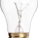 Satco S3814 130V Medium Base 25-Watt A15 Light Bulb, Clear, Pack Of 6