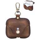 Compatible with AirPod Pro 3(2025) Case Leather,Leather Protective Airpod Pro 1st/2nd/3rd Case Cover Shockproof with Loss Prevention Clip for AirPods Pro Wireless Charging Case for airpods (Coffee)