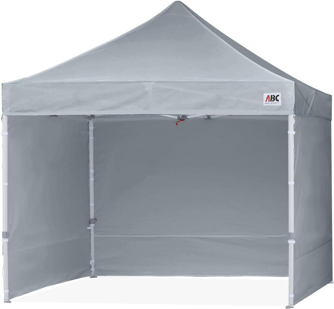 ABCCANOPY Easy Pop Up Canopy Tent with Sidewalls 10x10 Commercial -Series, Gray ABCCANOPY Easy Pop Up Canopy Tent with Sidewalls 10x10 Commercial -Series, Gray
